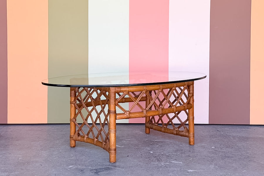 Ficks Reed Rattan Coffee Table