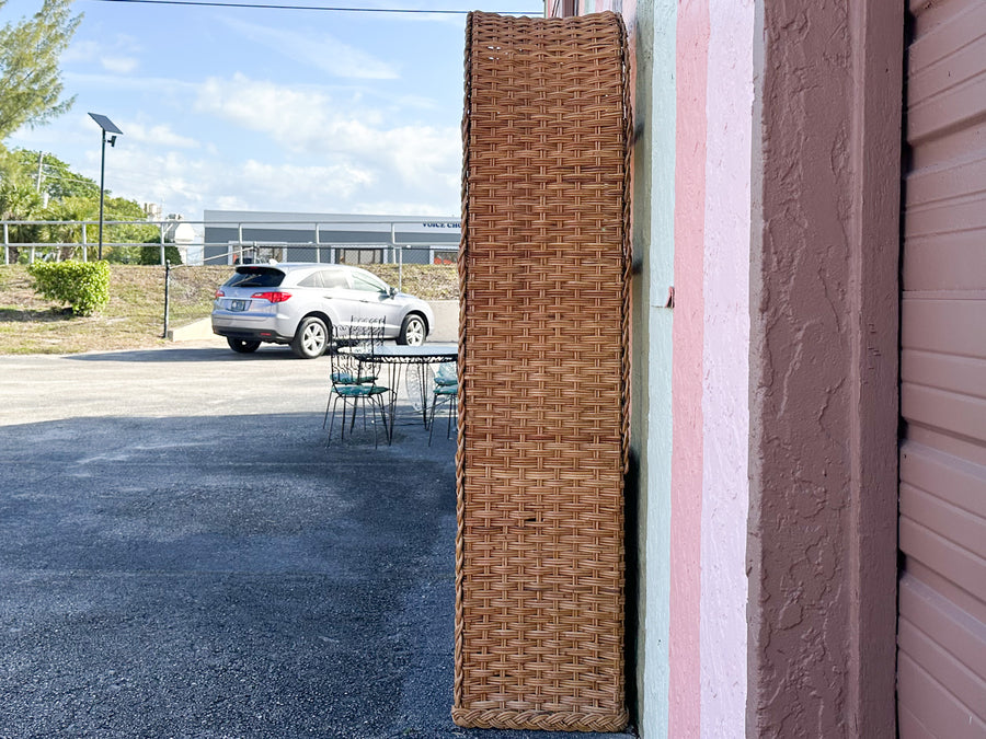 Braided Rattan Etagere