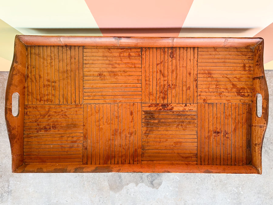 Tortoiseshell Rattan Folding Bar