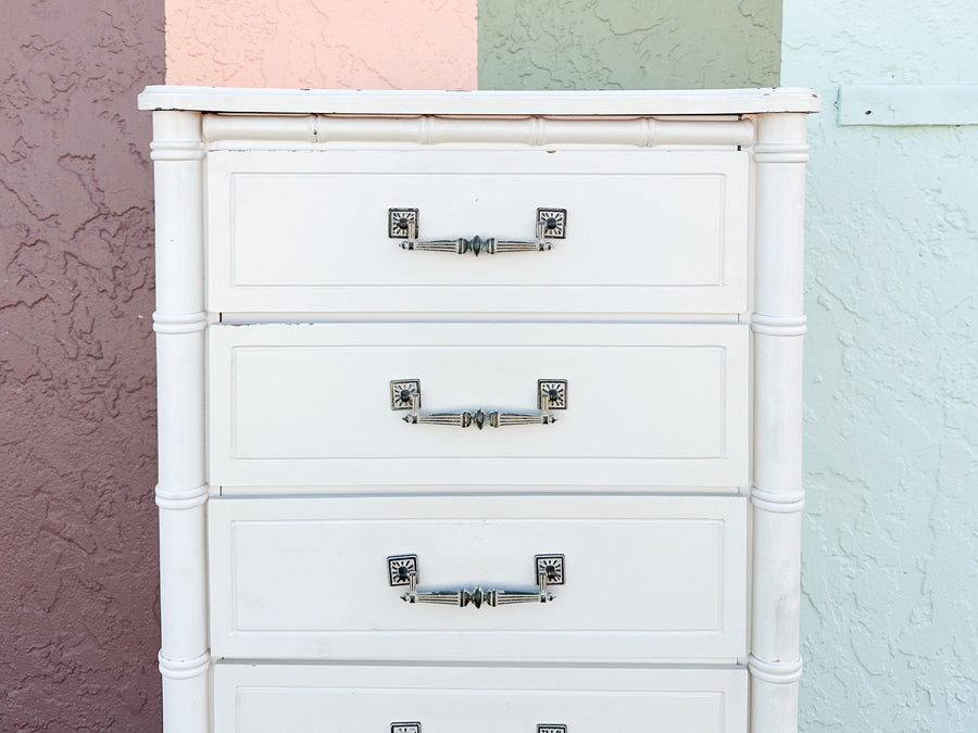 Palm Beach Style Faux Bamboo Lingerie Chest