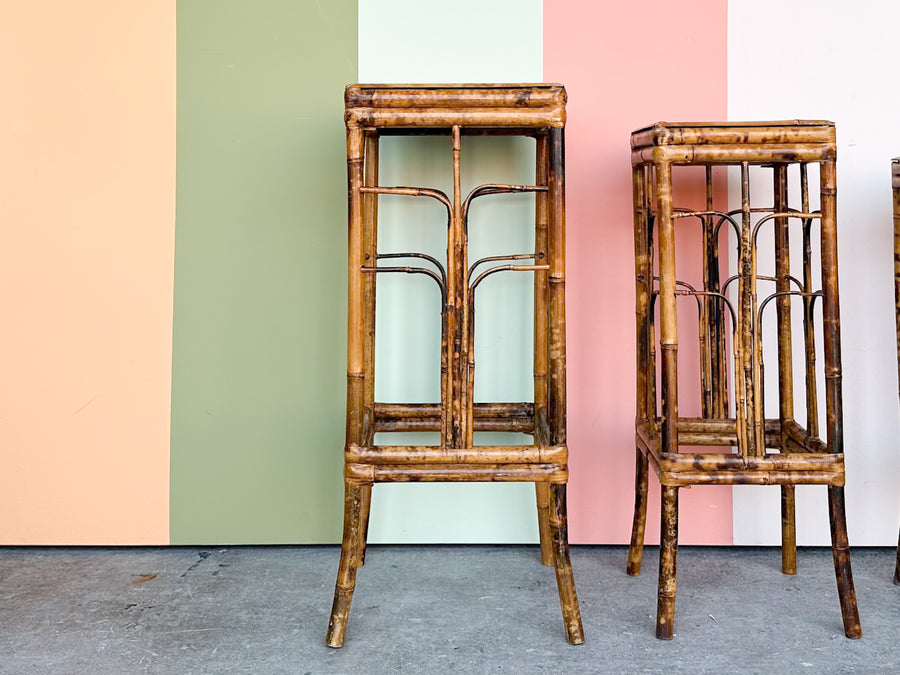 Set of Three Tortoiseshell Plant Stands