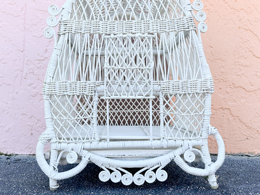 Fiddlehead Wicker Bird Cage