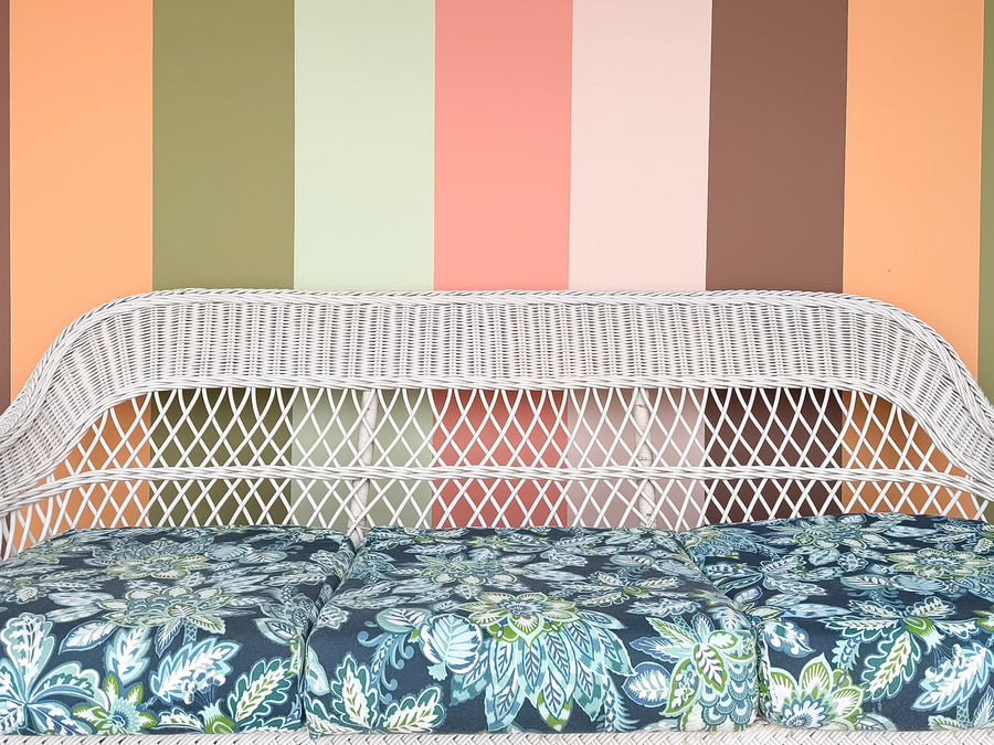 Braided Rattan Sofa