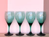 Set of Eight Juniper Wine Glasses