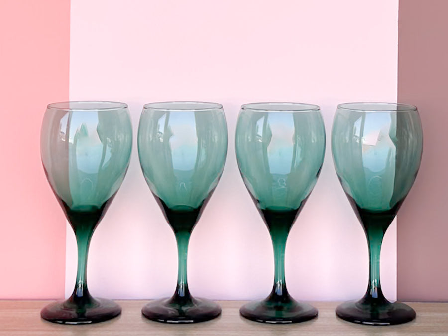 Set of Eight Juniper Wine Glasses