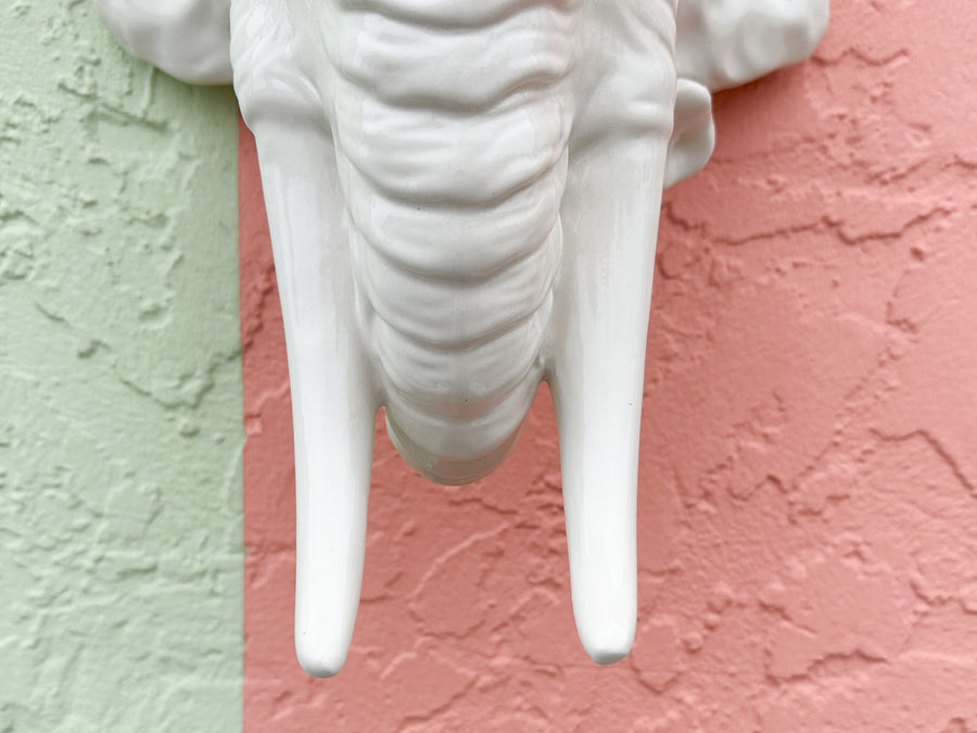 Kips Bay Italian Ceramic Elephant Shelf