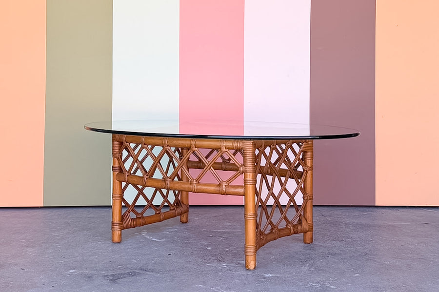 Ficks Reed Rattan Coffee Table