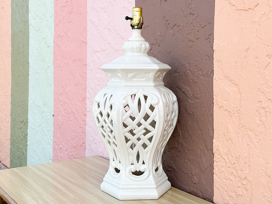 Regency Chic Pierced Lamp