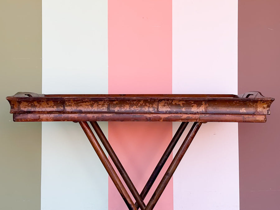 Tortoiseshell Rattan Folding Bar