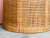 Pair of Coastal Style Rattan Barrel Chairs