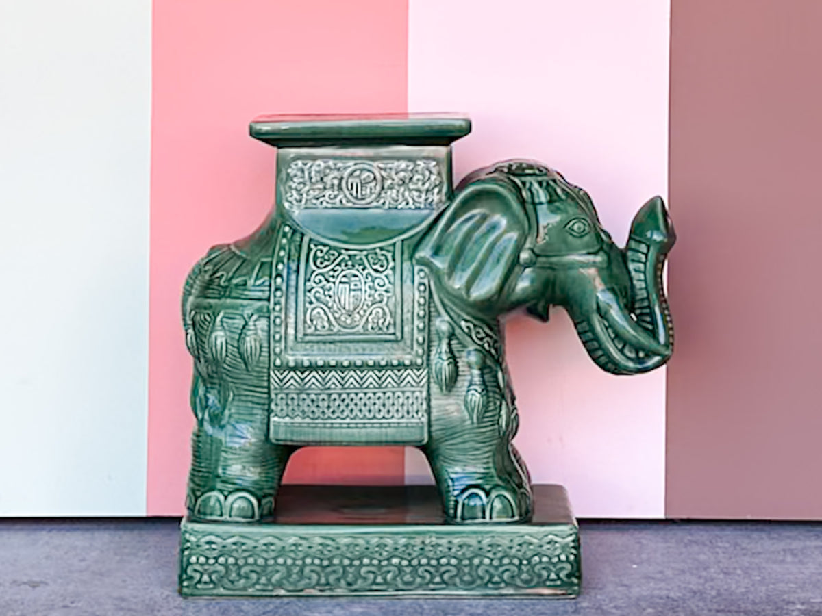 Emerald Elephant Garden Seat