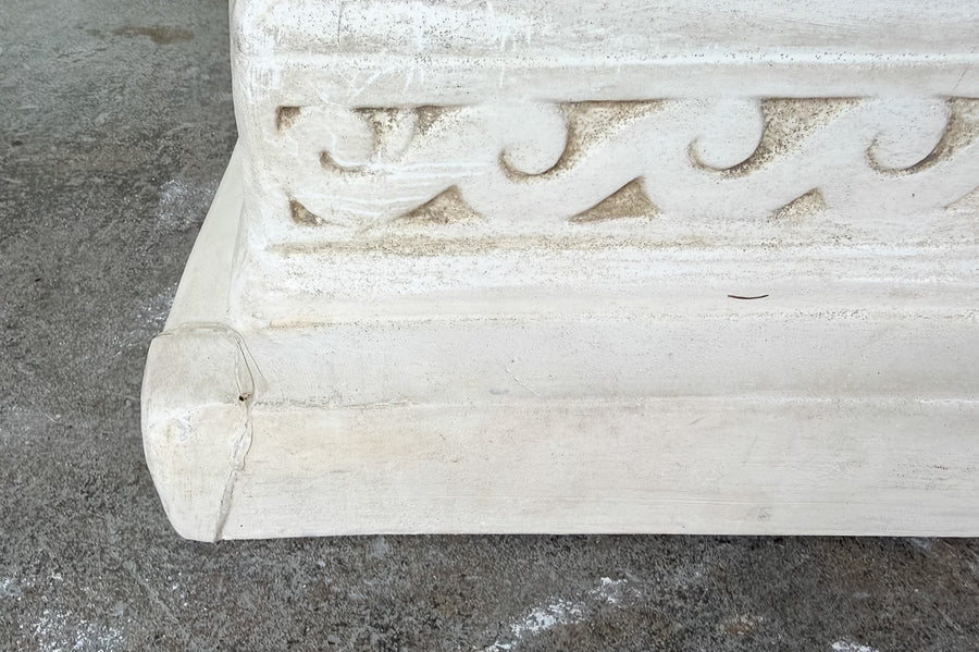 Coastal Chic Plaster Shell Console