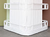 Newly Painted Triangular Rattan Bar