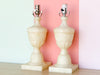 Pair of Petite Faux Alabaster Lamps
