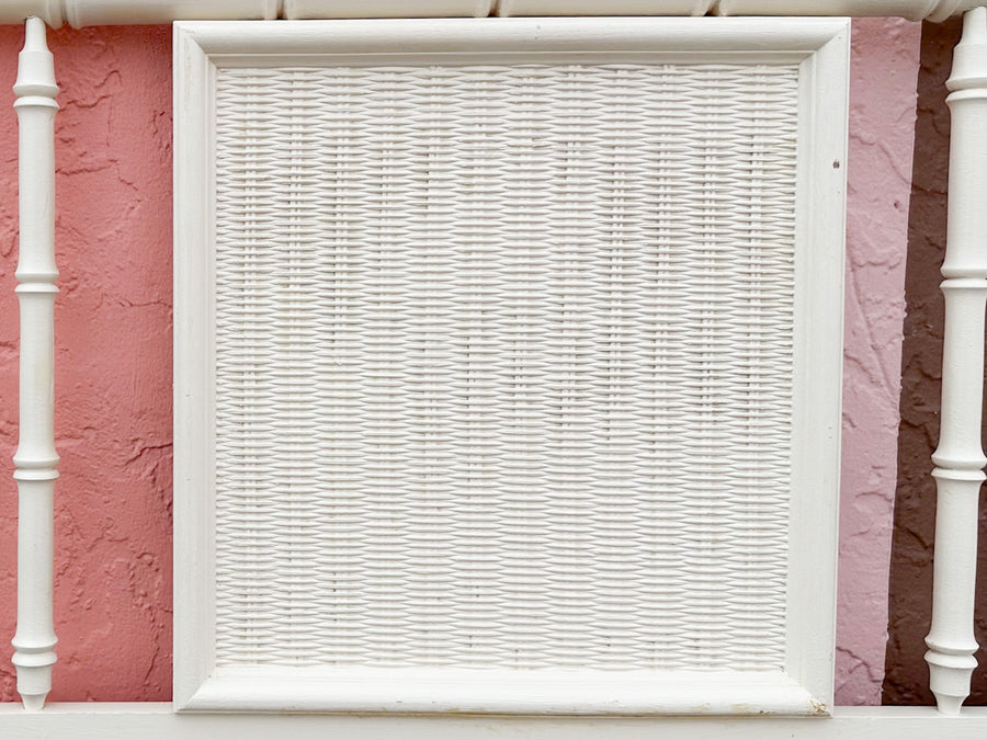 Palm Beach Style Faux Bamboo King Headboard