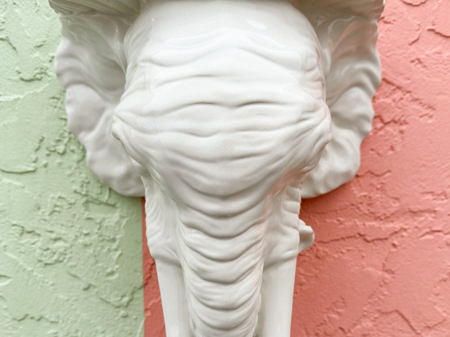 Kips Bay Italian Ceramic Elephant Shelf