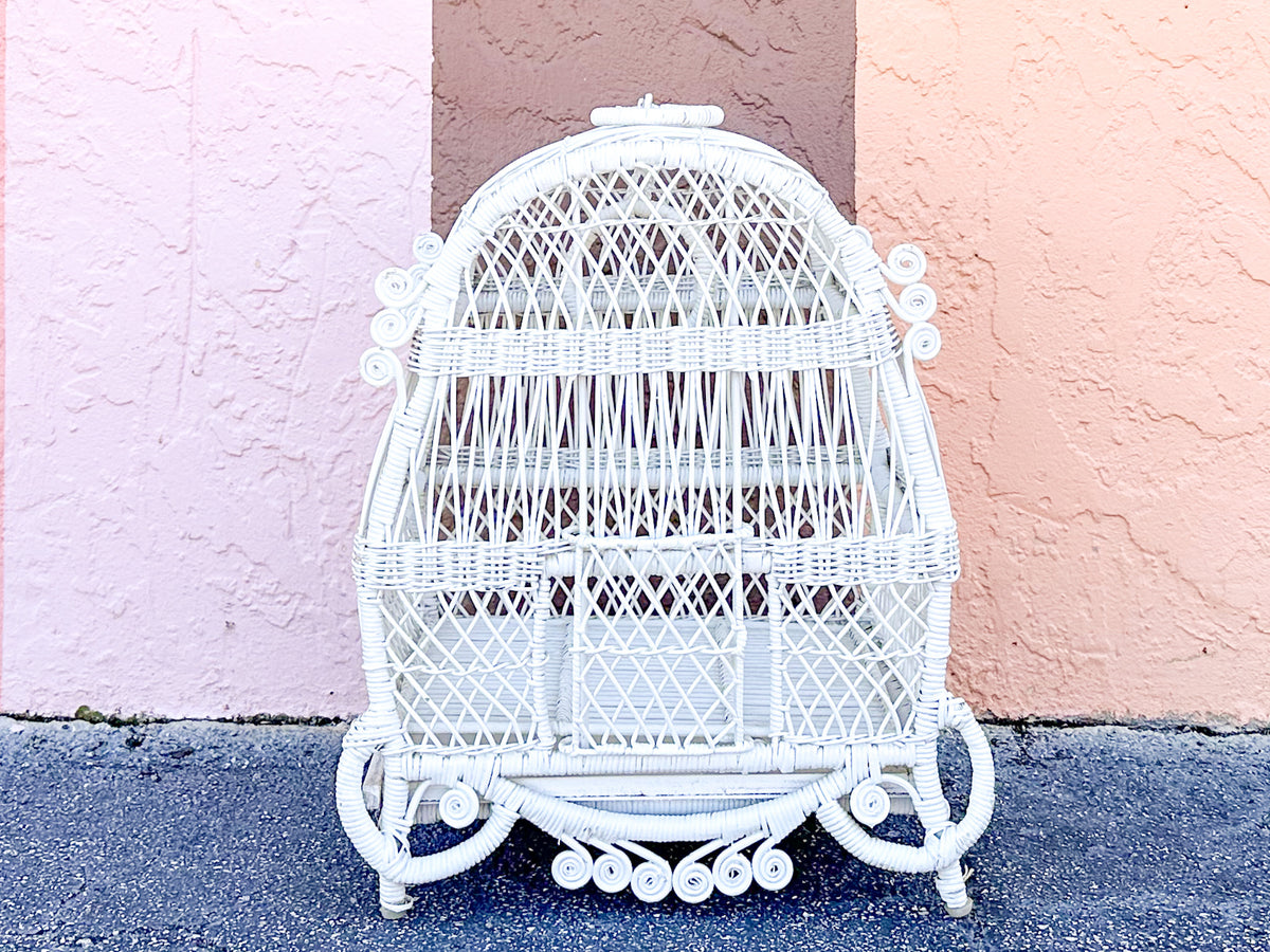 Fiddlehead Wicker Bird Cage