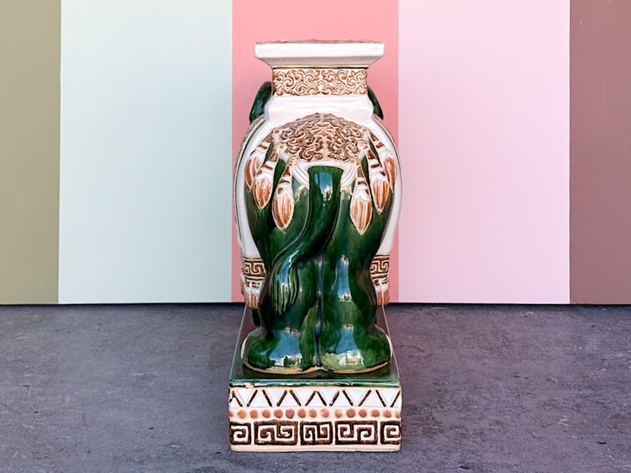 Green Elephant Garden Seat