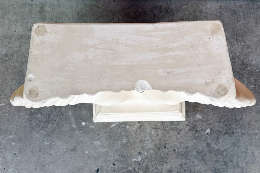 Coastal Chic Plaster Shell Console