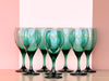 Set of Eight Juniper Wine Glasses
