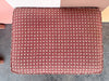 Pair of Pink Plaid X Benches