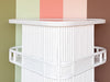 Newly Painted Triangular Rattan Bar