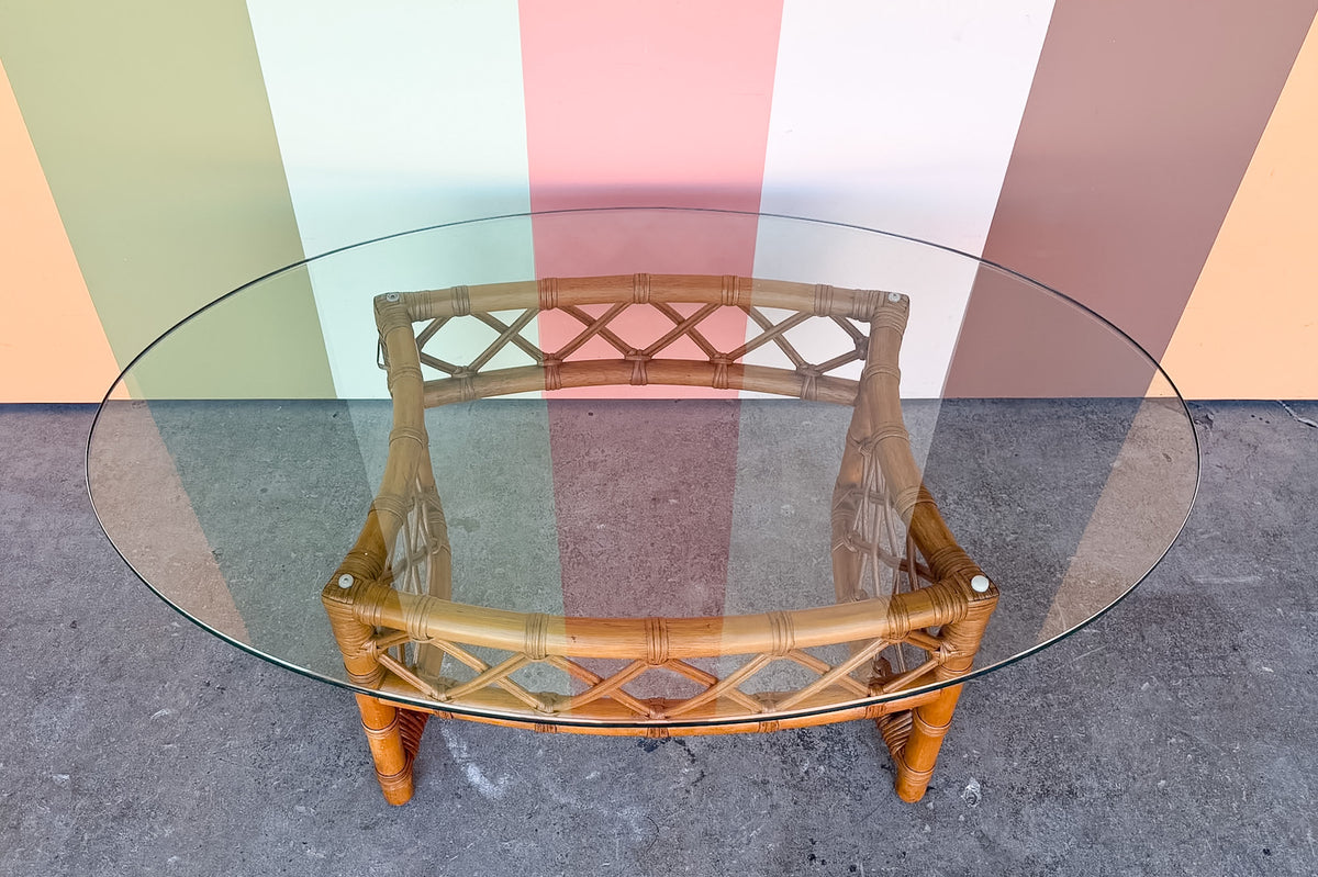 Ficks Reed Rattan Coffee Table