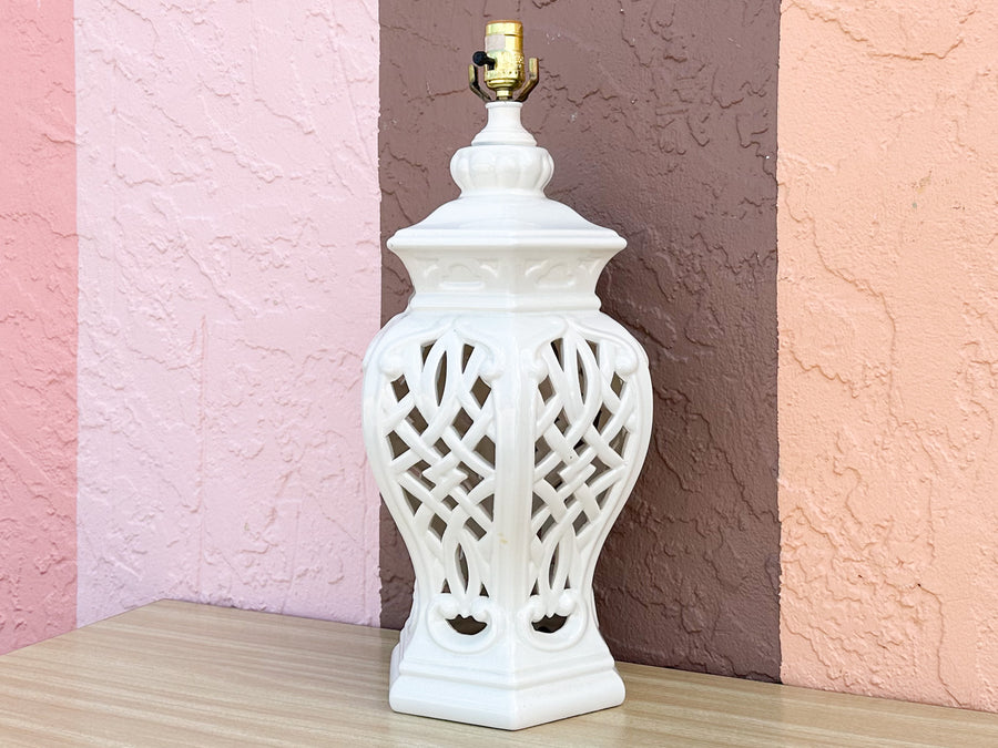 Regency Chic Pierced Lamp