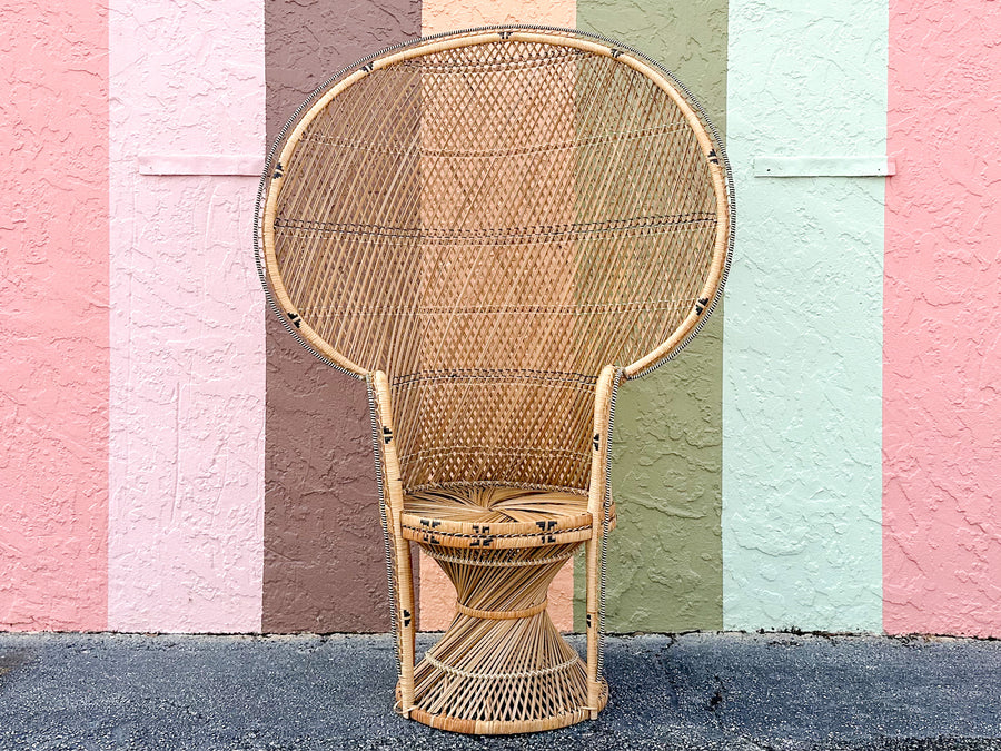 So 70s Natural Peacock Chair
