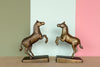 Brass Zebra Bookends