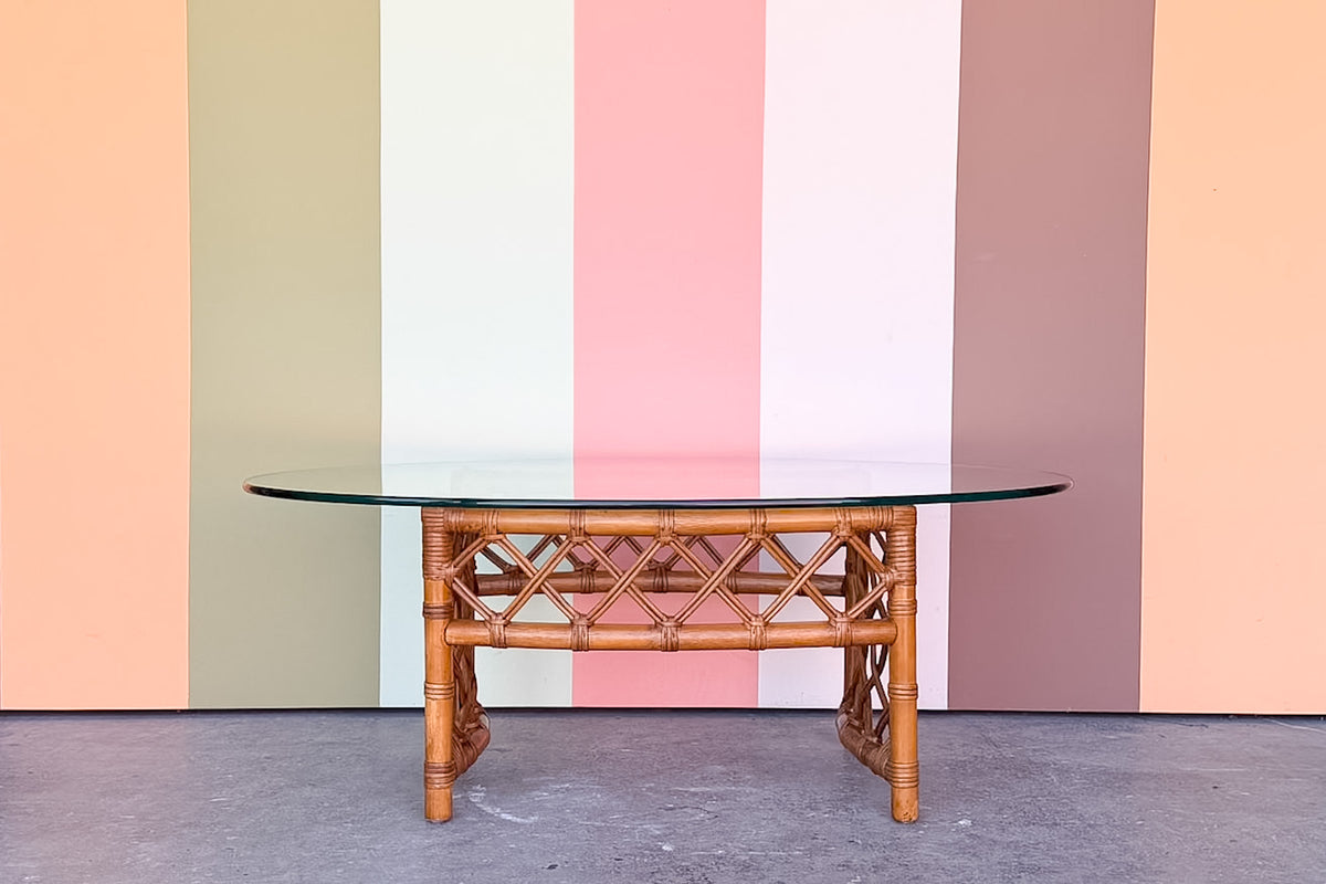 Ficks Reed Rattan Coffee Table