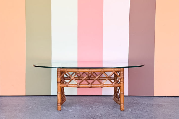 Ficks Reed Rattan Coffee Table