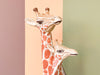 Sweet Ceramic Giraffe Family