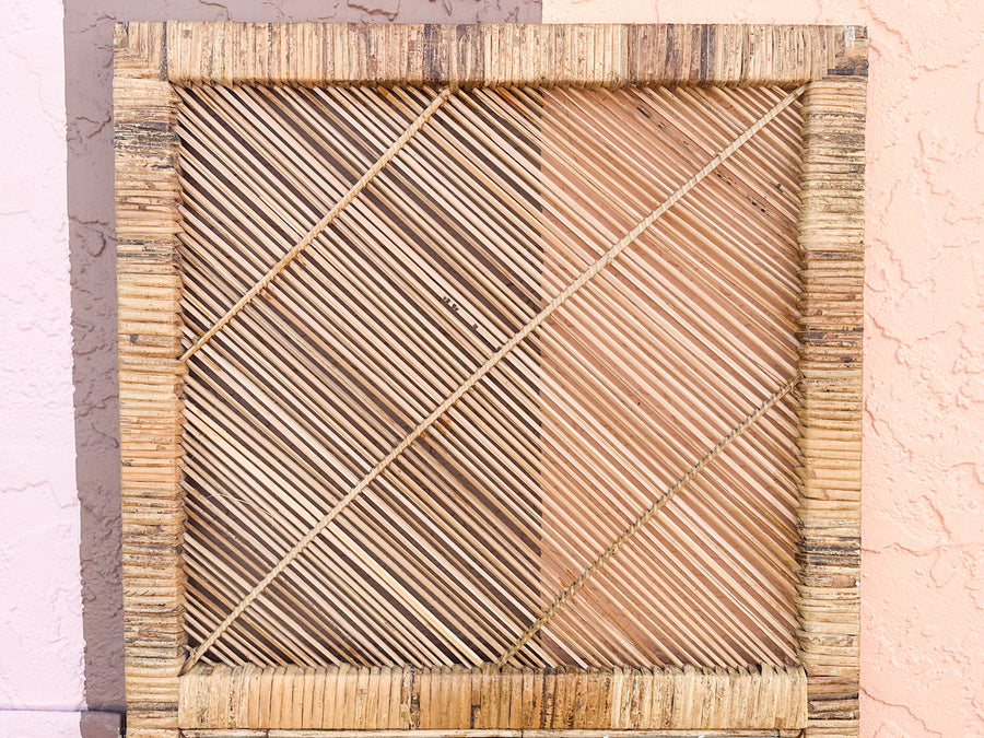 Coastal Buri Rattan Mirror