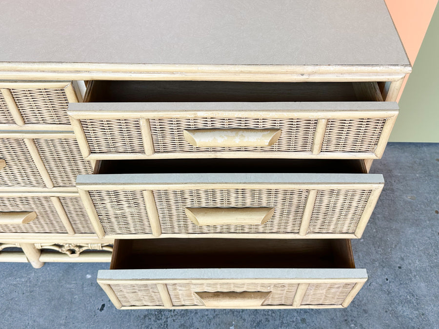 Island Style Rattan Dresser