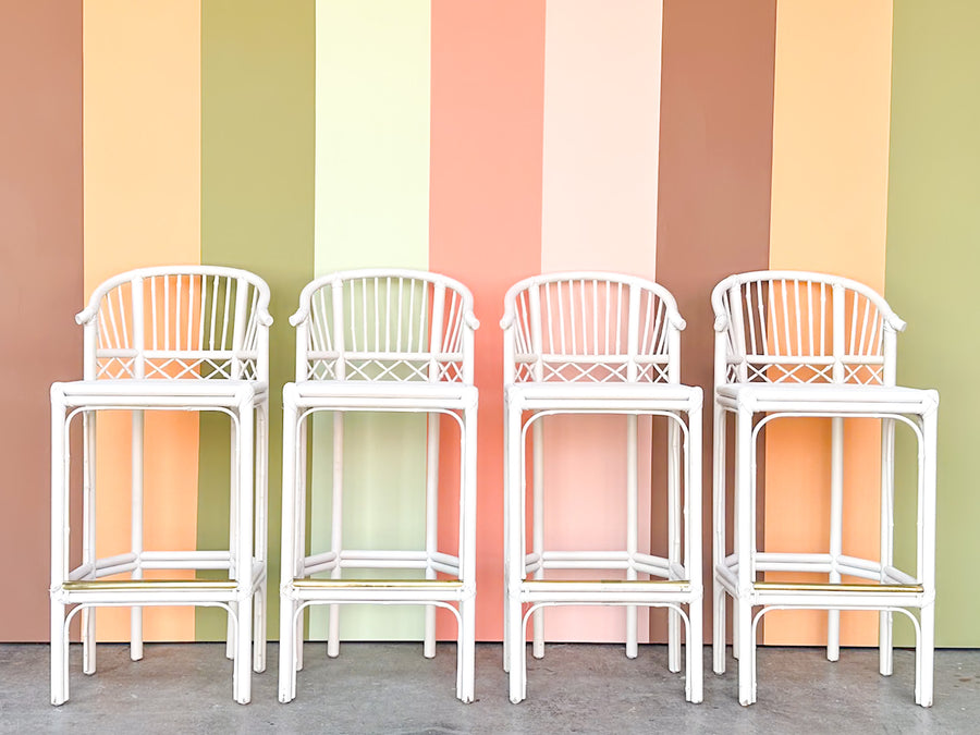 Set of Four Brighton Style Bar Stools