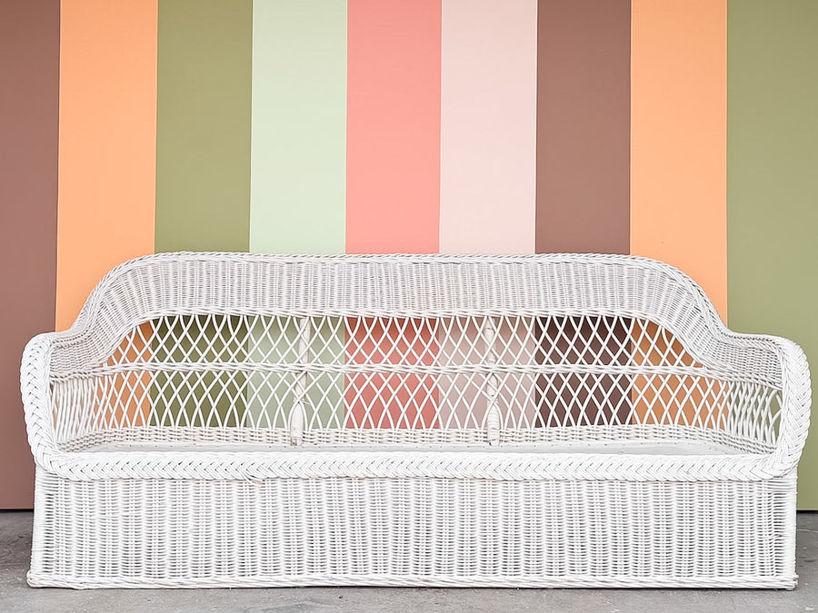 Braided Rattan Sofa