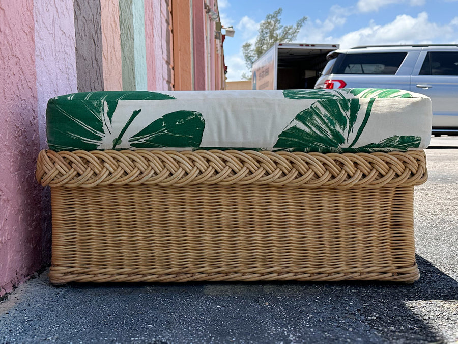 Bielecky Brothers Oversized Braided Rattan Daybed