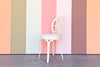 Metal Faux Bamboo Side Chair