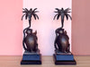 Brass Reading Monkey Bookends