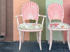 Set of Eight Shell Back Dining Chairs