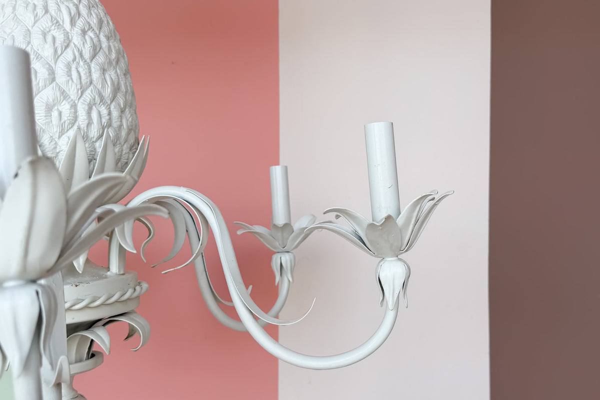 Tole Pineapple Chandelier