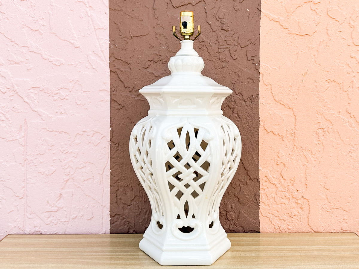 Regency Chic Pierced Lamp