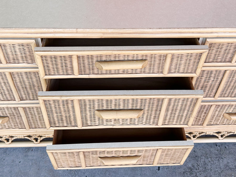 Island Style Rattan Dresser