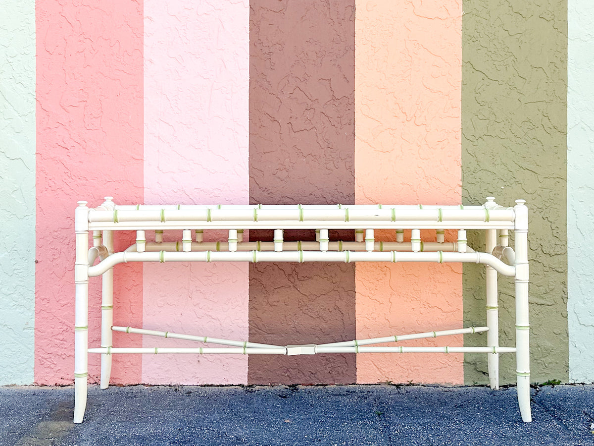 Thomasville Faux Bamboo Console