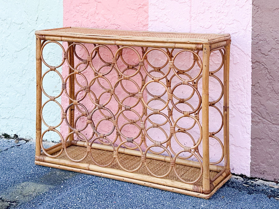 Rattan Wine Rack