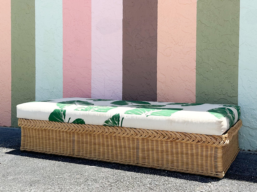 Bielecky Brothers Oversized Braided Rattan Daybed