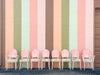 Set of Eight Shell Back Dining Chairs