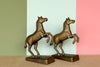 Brass Zebra Bookends