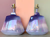 Pair of Lavender Ombre Ceramic Lamps